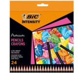 Kredki ołówkowe Intensity Premium w pudełku 24 kolory 9678231 BIC