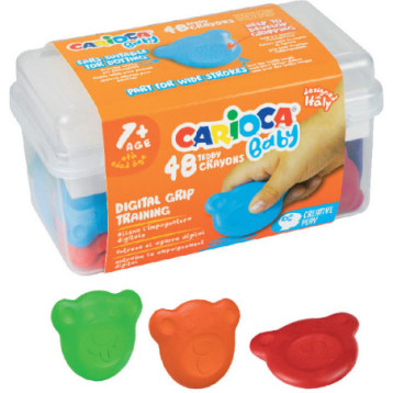Kredki Misiaki BABY dla dzieci 1 kuferek 48szt. 160-2217 42958 CARIOCA Kredki Misiaki BABY dla dzieci 1 kuferek 48szt. 160-2217 42958 CARIOCA