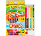 Kredki ołówkowe dwustronne Jumbo 12szt. 24 kolorów z temp.TT7840 PENMATE