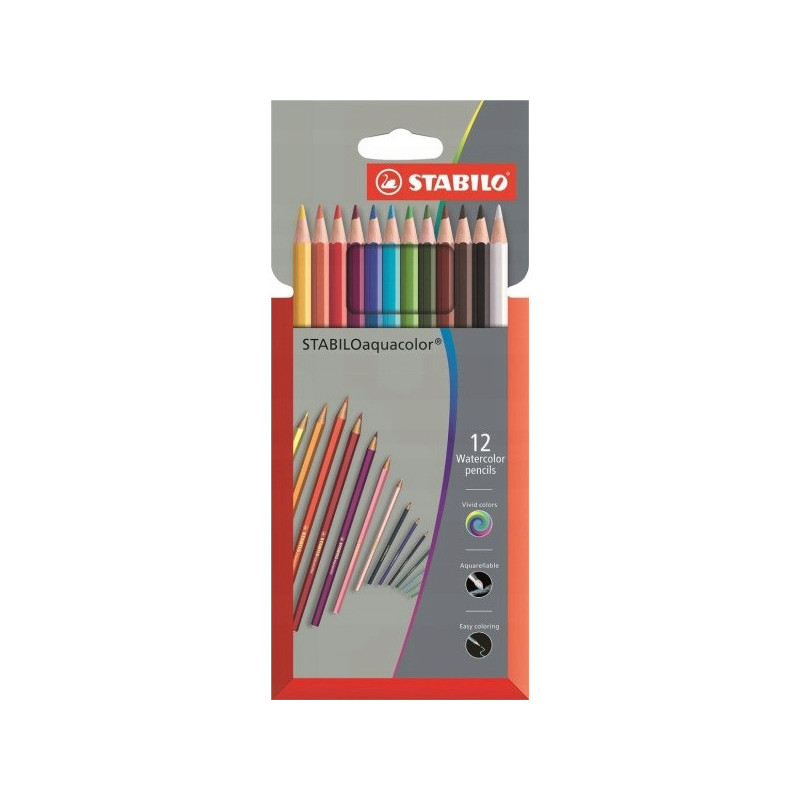 Kredki AQUACOL tektur.12 kol.. 1612-3