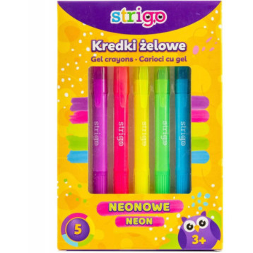 Kredki żelowe neonowe STRIGO SSC119 Kredki żelowe neonowe STRIGO SSC119