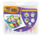 Kredki KIDS DUO MAGIX + pędzelek 8 kolorów 989683 BIC