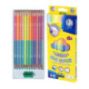 Kredki ołówkowe pastelowe dwustronne 12 kredek 24 kolory + temperówka 312120003 ASTRA