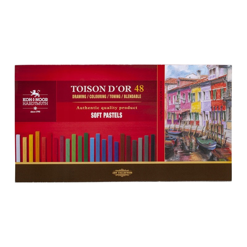 Kredki pastele suche w sztyfcie 7x7mm 48 kol. 8586 KOH-I-NOOR Kredki pastele suche w sztyfcie 7x7mm 48 kol. 8586 KOH-I-NOOR