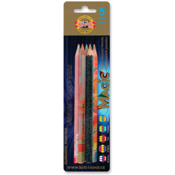 Kredka MAGIC GRUBA mix (5) blister 3406 KOH-I-NOOR Kredka MAGIC GRUBA mix (5) blister 3406 KOH-I-NOOR