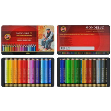 Kredki akwarelowe MONDELUZ 72 kolory opakowanie metalowe 3727 Kredki akwarelowe MONDELUZ 72 kolory opakowanie metalowe 3727