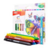 Kredki plastikowe trójkątne COLOR EMOTION 12 kolorów EC20000 DELI