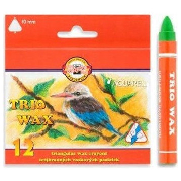 Kredki TRIO WAX JUMBO akwarel.12 kol. 8252/2 KOH-I-NOOR