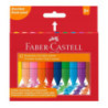 Kredki świecowe GRIP JUMBO trójkątne 12 kolorów FABER-CASTELL 122540 FC