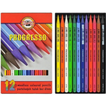 Kredki PROGRESSO 12 kolorów 8756 KOH-I-NOOR Kredki PROGRESSO 12 kolorów 8756 KOH-I-NOOR