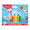 Kredki COLORPEPS świecowe JUMBO 12 kolorów 861311 MAPED