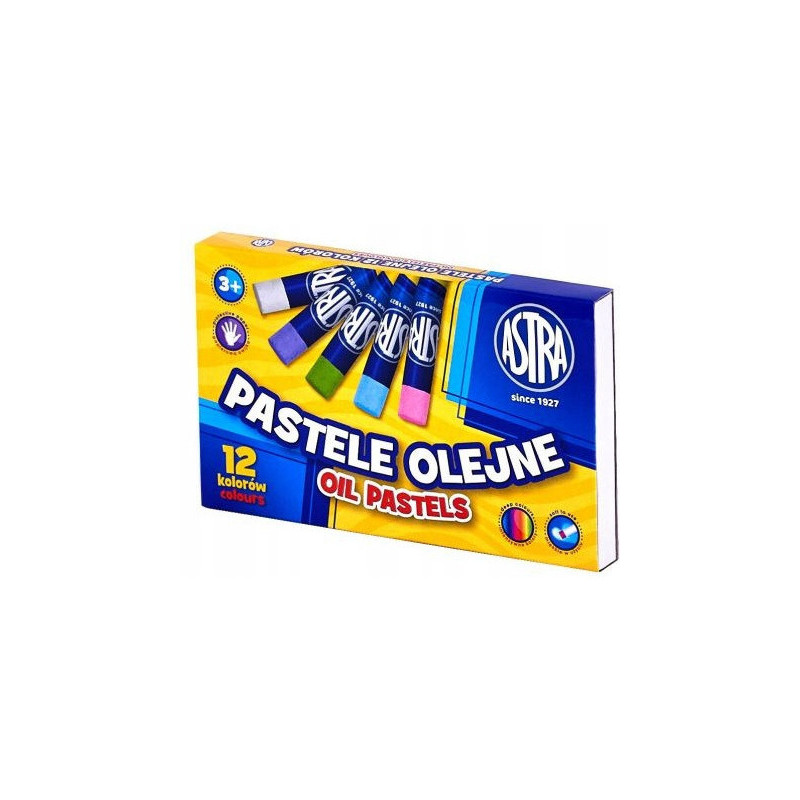Pastele olejne zestaw 12 kolorów kredki 313112001 ASTRA