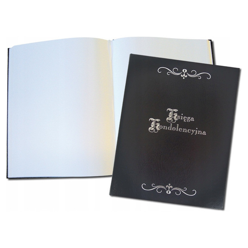 Księga kondolencyjna 255x320 100k czarna WARTA 319-092