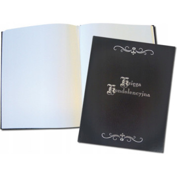 Księga kondolencyjna 255x320 100k czarna WARTA 319-092