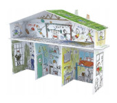 Kolorowanka składana 3D XXL Domek tylko dla chłopaków PD-000203 MONUMI