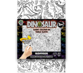 Obrus do kolorowania 160x110cm DINOZAURY (2szt.) Panta Plast