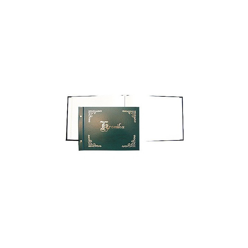 Kronika 345x255mm pozioma zielona złocona 1829-319-032 WARTA