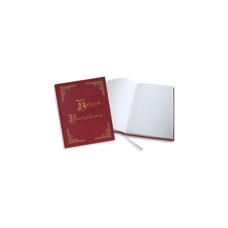 Księga Pamiątkowa złocona bordowa 255x320mm 100kartek 319-035 WARTA