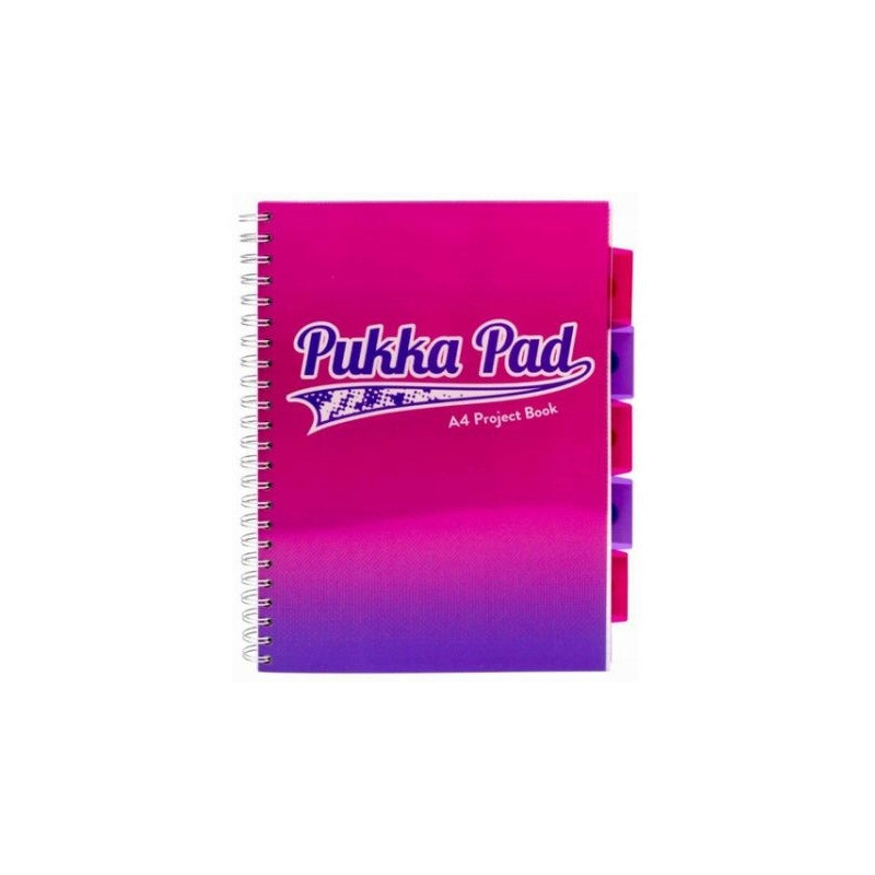 Kołozeszyt A4 kratka różowy PROJECT BOOK FUSION 8408-FUS PUKKA