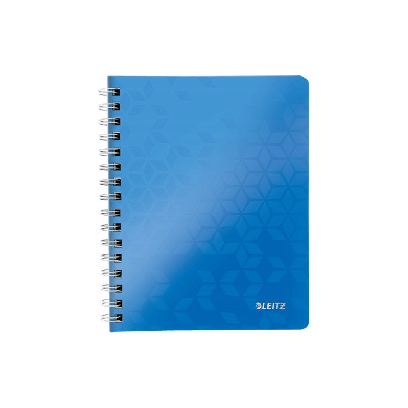 Kołonotatnik LEITZ WOW A5 80k PP kratka niebieski 46410036
