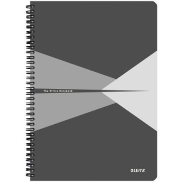 Kołonotatnik OFFICE PP A4 kratka szary 44950085 LEITZ