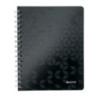 Kołonotatnik w kratkę A5 PP Leitz WOW, czarny 46410095