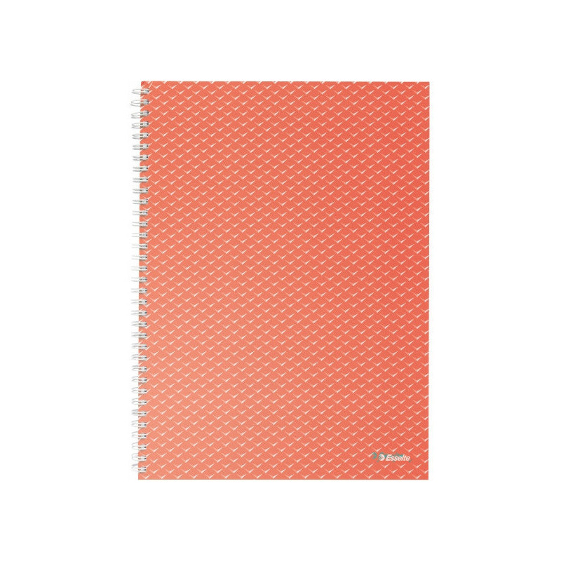 Kołonotatnik Colour`Breeze A4 w kratkę koralowy 628478 ESSELTE