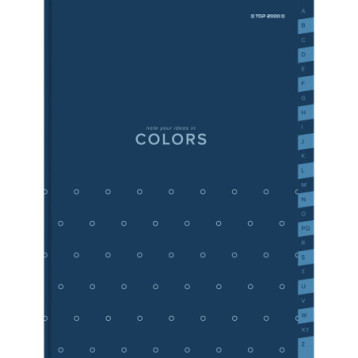 Skorowidz A4 96k kratka szyty COLORS 400169235 TOP 2000 Skorowidz A4 96k kratka szyty COLORS 400169235 TOP 2000