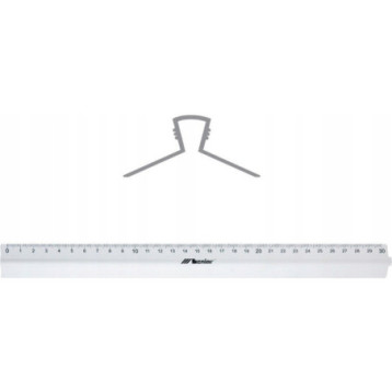 Linijka aluminiowa 30cm z uchwytem 30317 LENIAR Linijka aluminiowa 30cm z uchwytem 30317 LENIAR