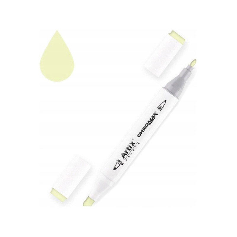 Marker alkoholowy dwustronny PEARL WHITE PP915-109 ARTIX