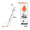 Marker alkoholowy dwustronny VERMILION PP915-14 ARTIX