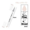 Marker alkoholowy dwustronny MILKY WHITE PP915-19 ARTIX