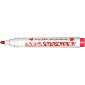 Marker suchościeralny czerwony KM107-CO TETIS