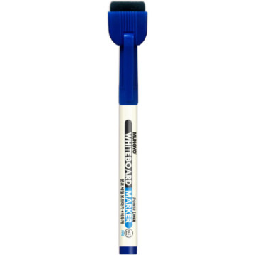 Marker suchościeralny niebieski mini z czyścikiem i magnesem TT8119 MUNGYO