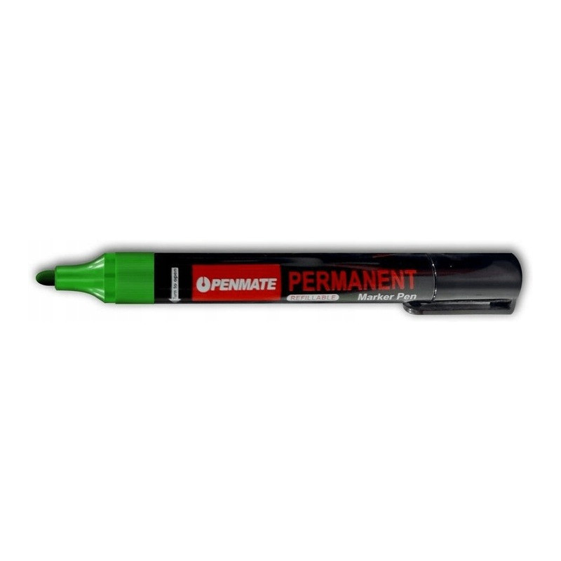 Marker permanentny zielony okrągły TT8611 PENMATE