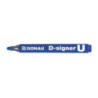 Marker permanentny D-SIGNER U niebieski okrągła koncówka 2-4mm 7371001-10PL DONAU