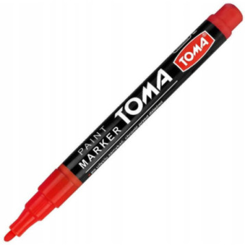 Marker olejowy F czerwony 1,5mm TO-441 TOMA Marker olejowy F czerwony 1,5mm TO-441 TOMA