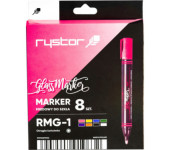 Marker kredowy do szkła RMG-1/ 8sztuk etui EKO 463-800EKO RYSTOR