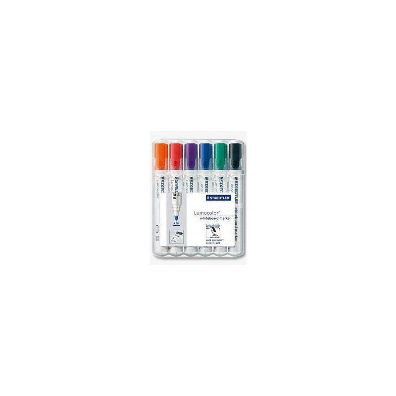 Marker suchościeralny 351 WP6 6szt w etui STAEDTLER