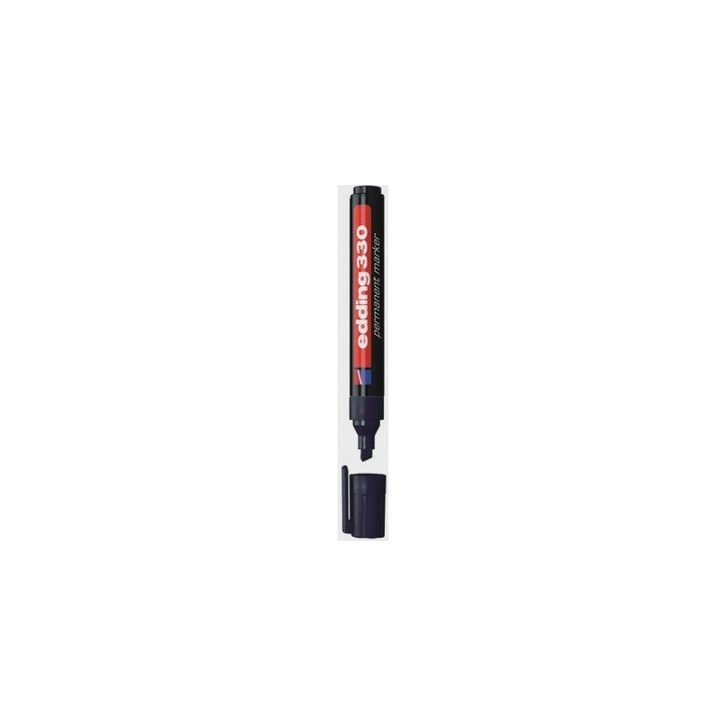 Marker permanentny 330-1 czarny ścięta końcówka 330/001/C EDDING
