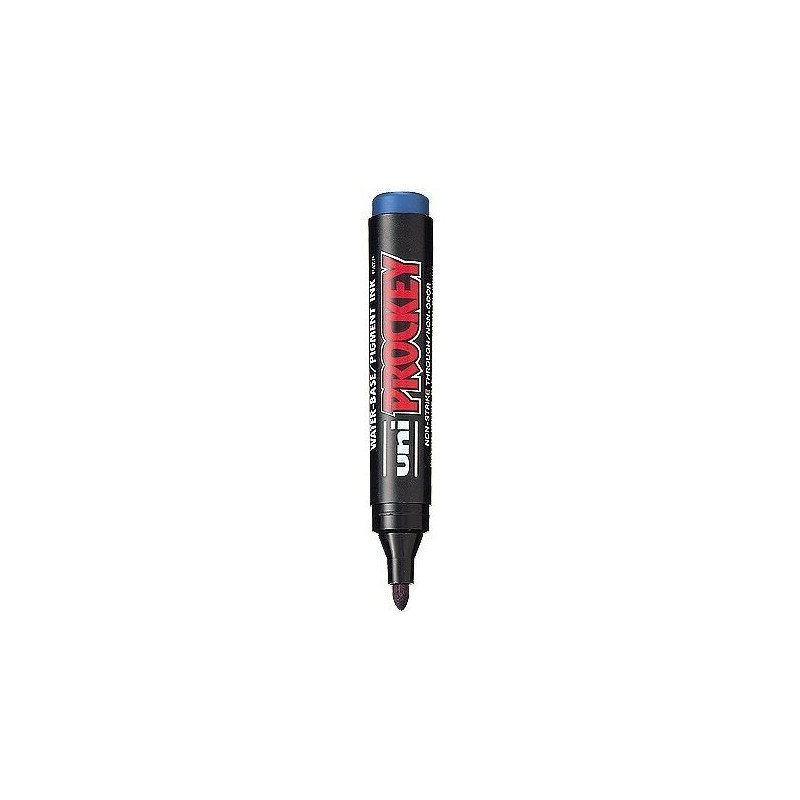 Marker permanentny UNI PM-122 okrągły niebieski PROCKEY
