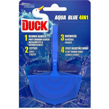 Zawieszka do WC DUCK Aqua Blue 40g 4w1 Zawieszka do WC DUCK Aqua Blue 40g 4w1