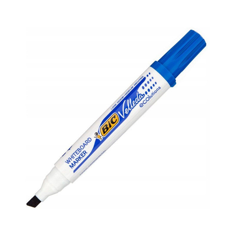 Marker VELLEDA 1751 suchościeralny niebieski BIC ECO ścięta końcówka 904947