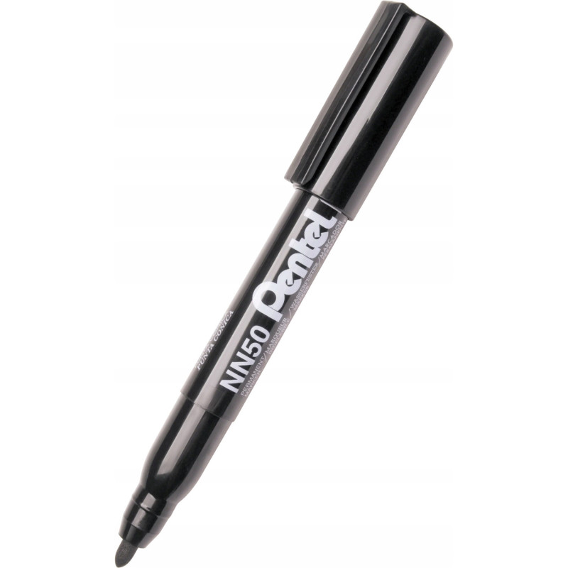 Marker permanentny NN50 czarny okrągła końcówka PENTEL