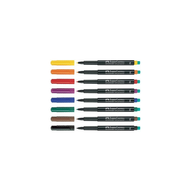 Foliopis z gumką OHP MULTIMARK S 0.4mm niebieski 152351 FABER-CASTELL FC152351