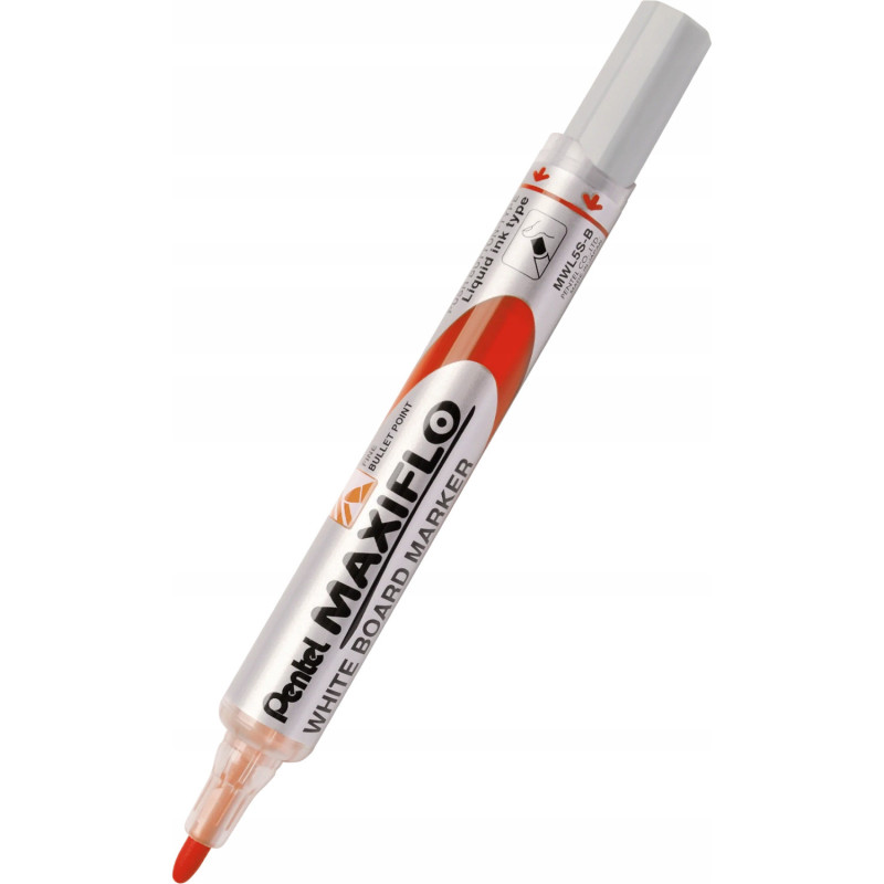 Marker suchościeralny MWL5S-B czerwony PENTEL MAXIFLO(z tłoczkiem)