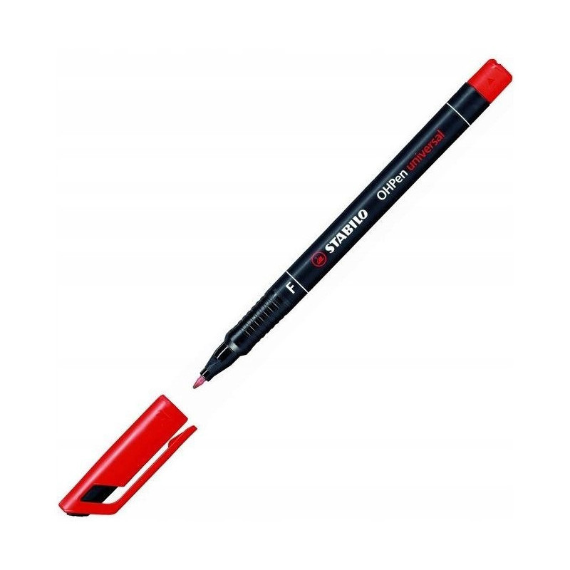 Foliopis STABILO OHPen F niezmywalny 0.7mm czerwony 842/40