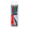 Foliopis STABILO OHPen M niezmywalny 1.0mm 4sztuki w etui 843/4