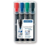 Marker 350S 4 szt w etui STAEDTLER permamentny ścięty