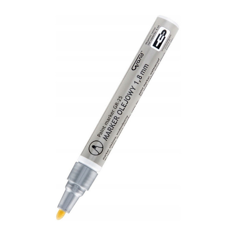 Marker olejowy GR-25 srebrny GRAND